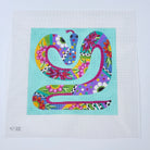 Floral Snake Canvas - KC Needlepoint