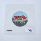 Arrowhead 4 1/2" Round Canvas - KC Needlepoint