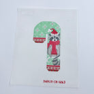 Raccoon Candy Cane Canvas - KC Needlepoint
