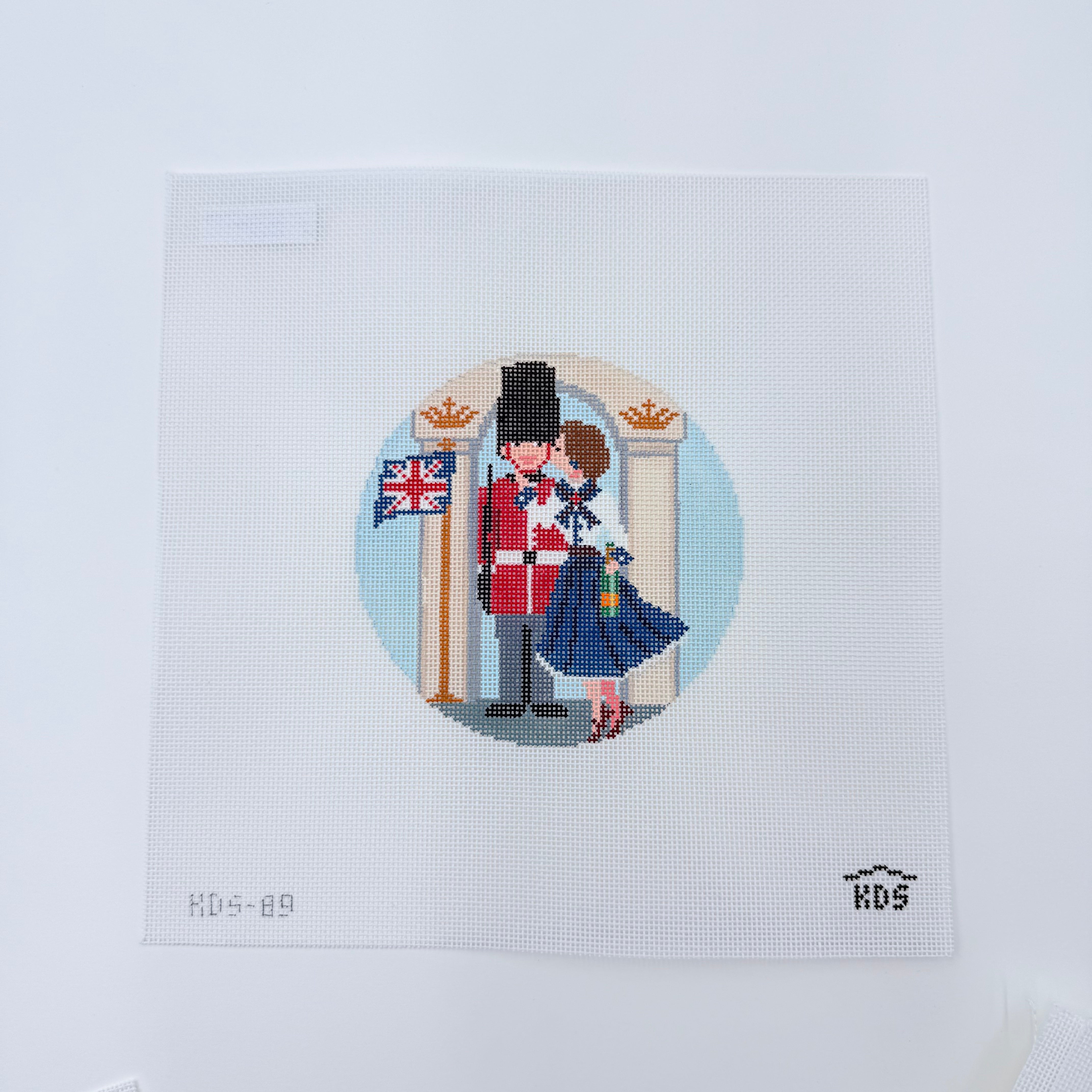 Betty Loves London Canvas - KC Needlepoint