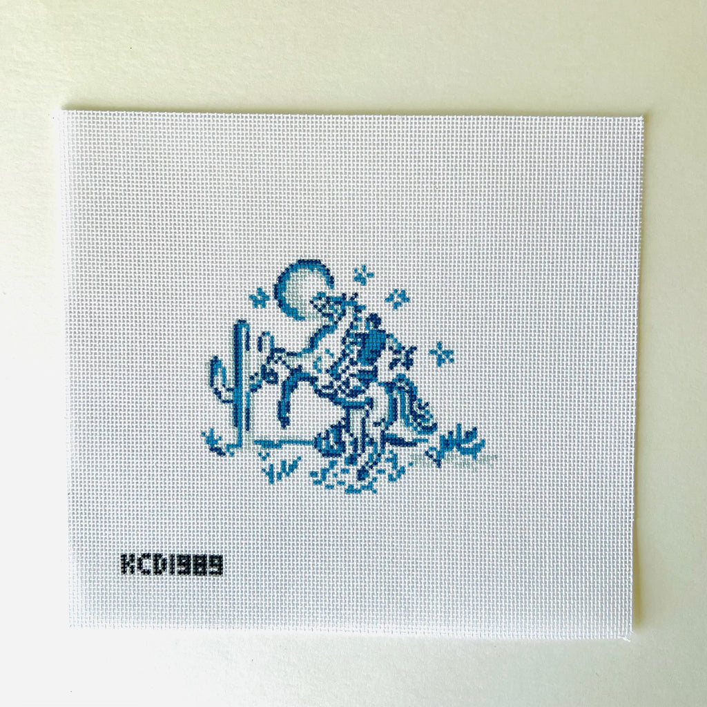 Cowboy with Stars Canvas - KC Needlepoint