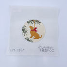 Light Brown Lab Ornament Canvas - KC Needlepoint