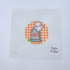 Ghost Grave on Gingham Canvas - KC Needlepoint