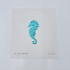 Turquoise Seahorse Canvas - KC Needlepoint