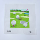 Golf Course Eyeglass Case Canvas - KC Needlepoint
