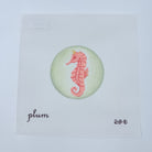 Seahorse Round Canvas - KC Needlepoint