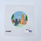 Plaza Fountain 4 1/2" Round Canvas - KC Needlepoint