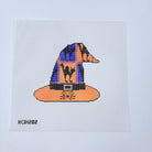 Black Cat Witch's Hat Canvas - KC Needlepoint