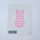 Gingham Bunny Canvas - KC Needlepoint