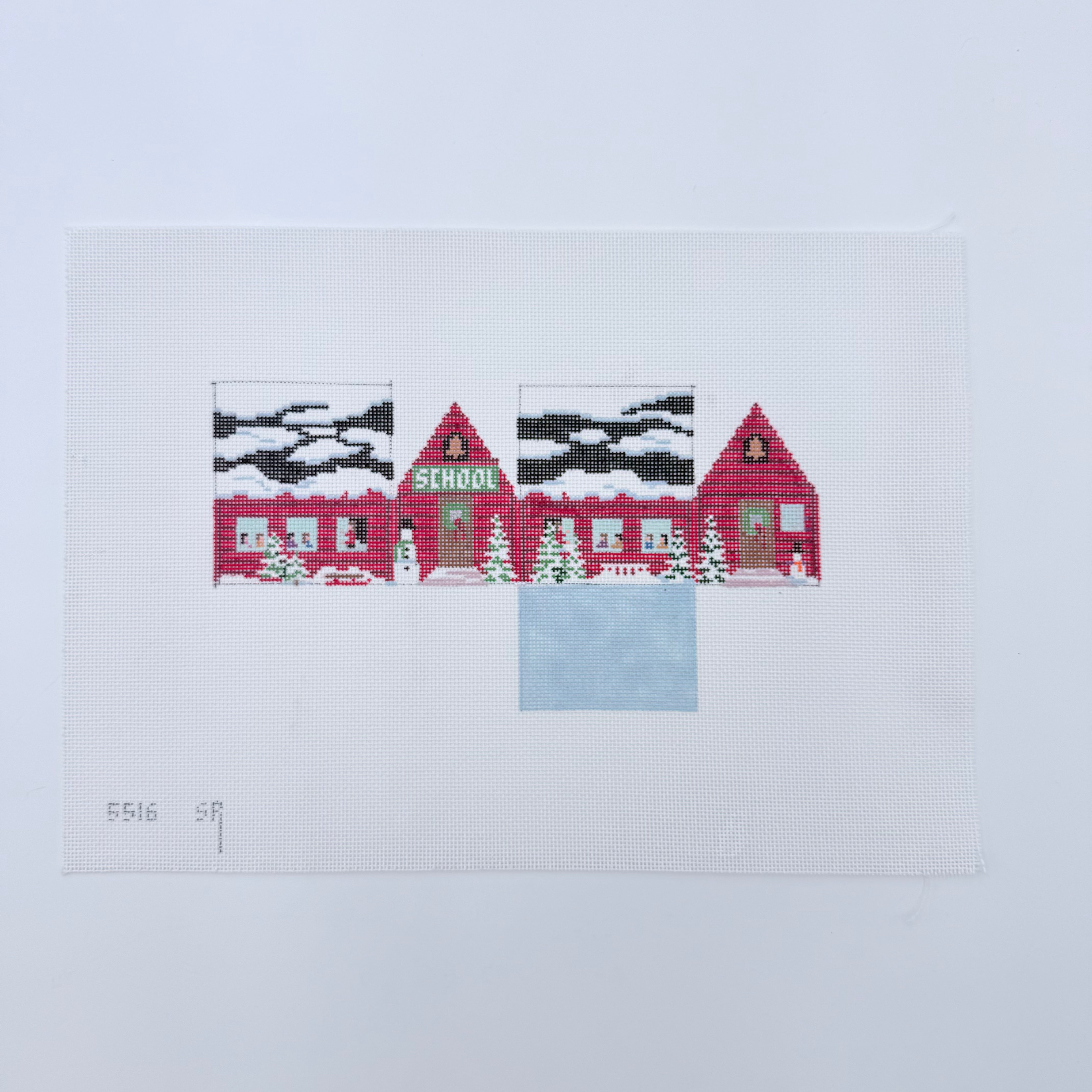 School House Mini House - KC Needlepoint