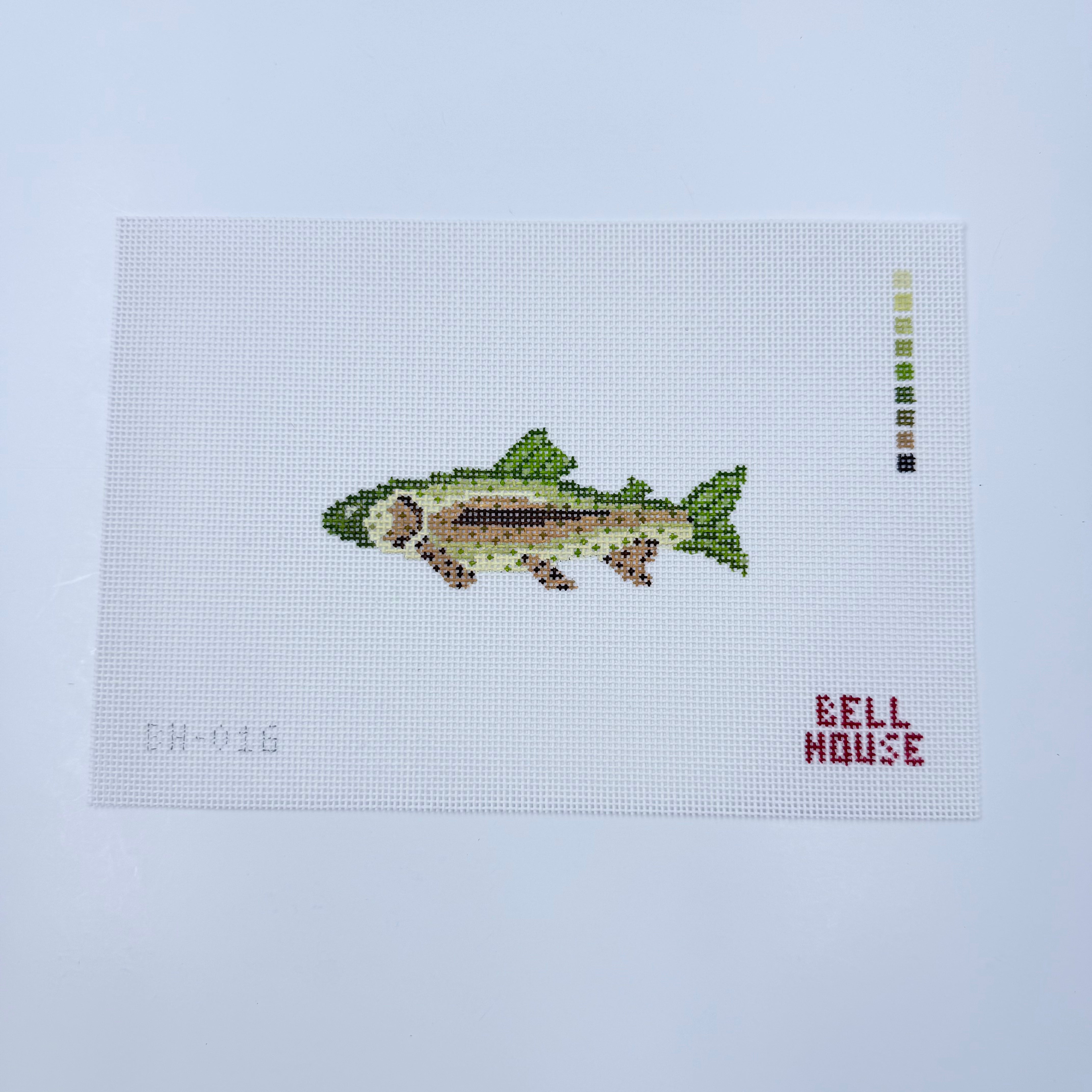 Brown Trout Canvas - KC Needlepoint