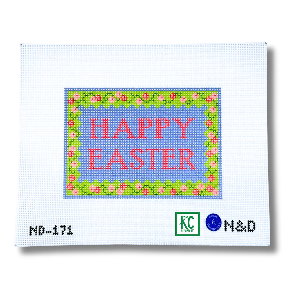 Happy Easter Canvas and Stitch Guide - KC Needlepoint
