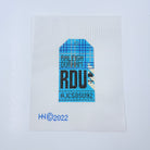 Raleigh Durham Vintage Travel Tag Canvas - KC Needlepoint