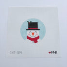 Frosty Round Canvas - KC Needlepoint