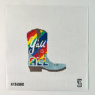 Pride Cowboy Boot Canvas - KC Needlepoint