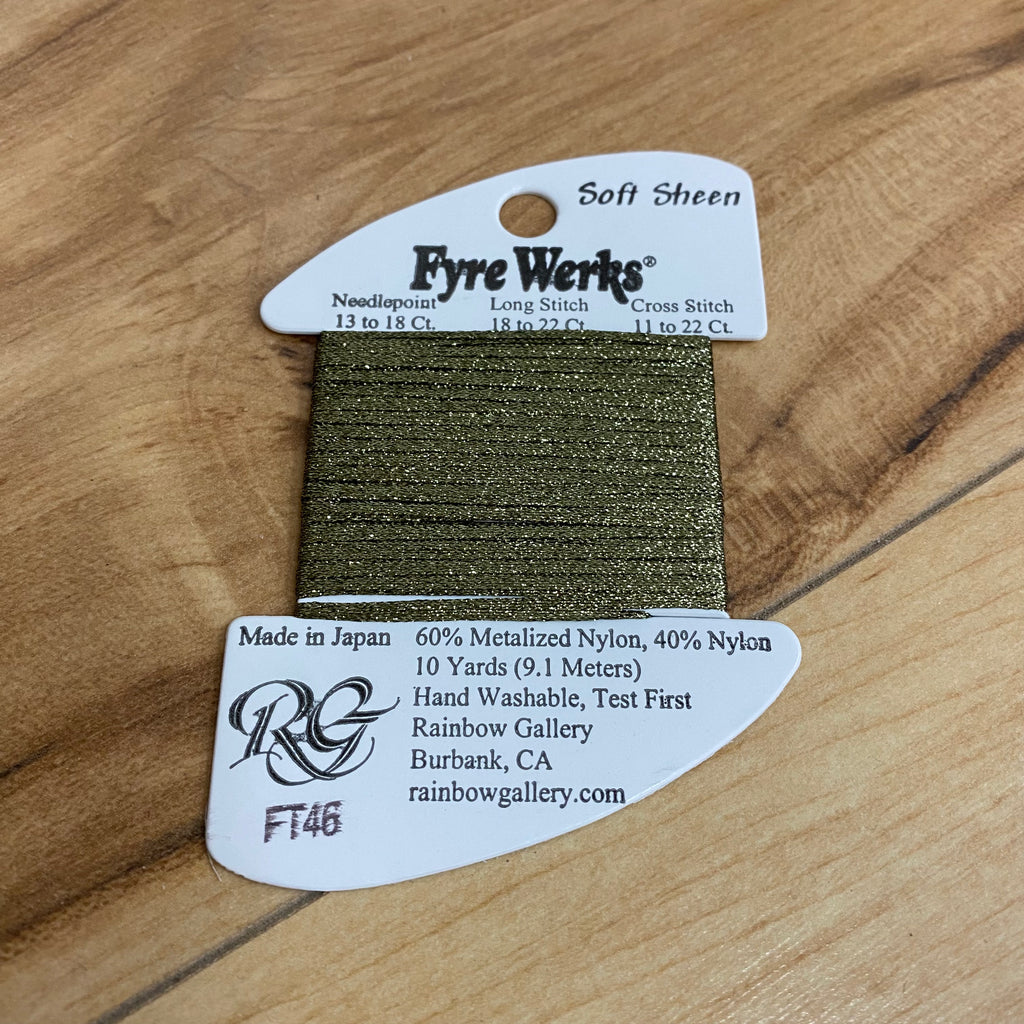Fyre Werks Soft Sheen FT46 Avocado - KC Needlepoint