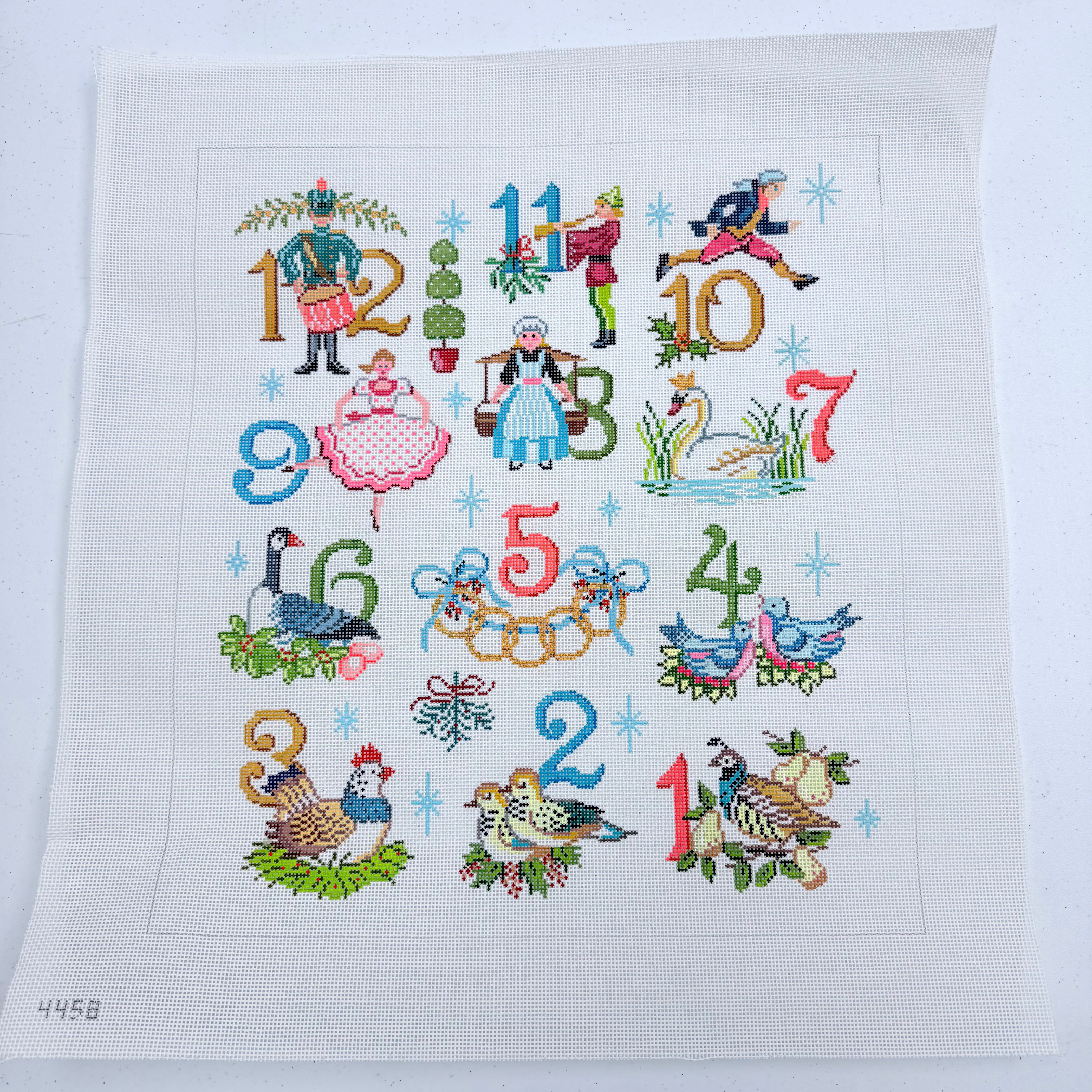 Twelve Days of Christmas Canvas - KC Needlepoint