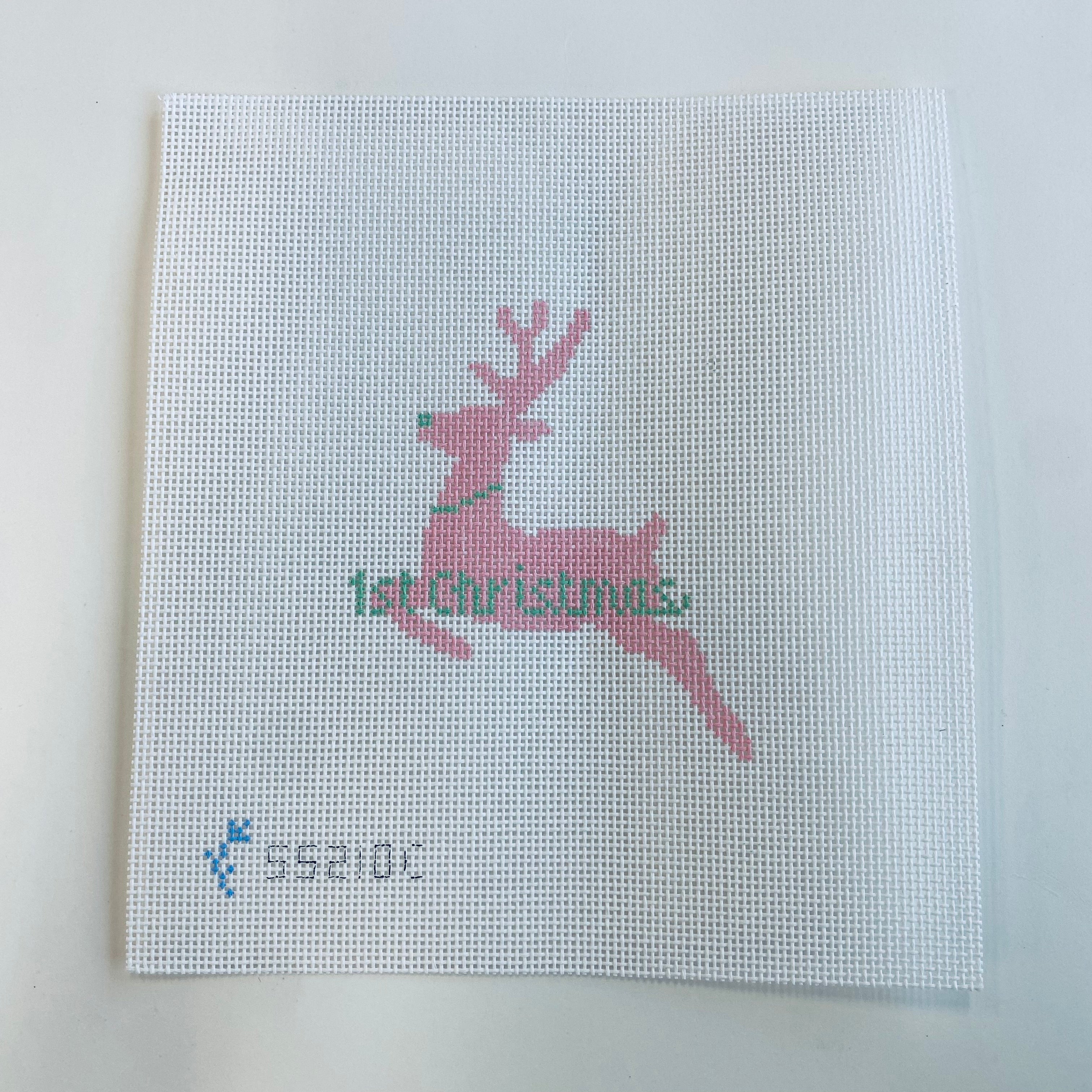 First Christmas Reindeer Canvas - KC Needlepoint