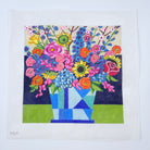 Flowers Geometric Vase Canvas - KC Needlepoint