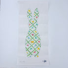 Trellis Bunny Canvas - KC Needlepoint