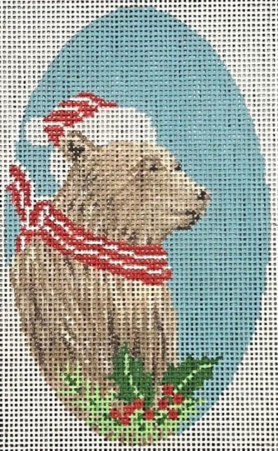 Bear Needlepoint Canvas - KC Needlepoint