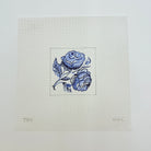 Roses Delft Tile Needlepoint Canvas - KC Needlepoint