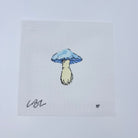 Blue Top Mushroom Canvas - KC Needlepoint