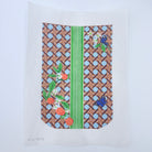 Leigh and Orange Blossoms Trifold Clutch Canvas - KC Needlepoint