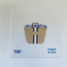 Hydrangea Basket Canvas - KC Needlepoint