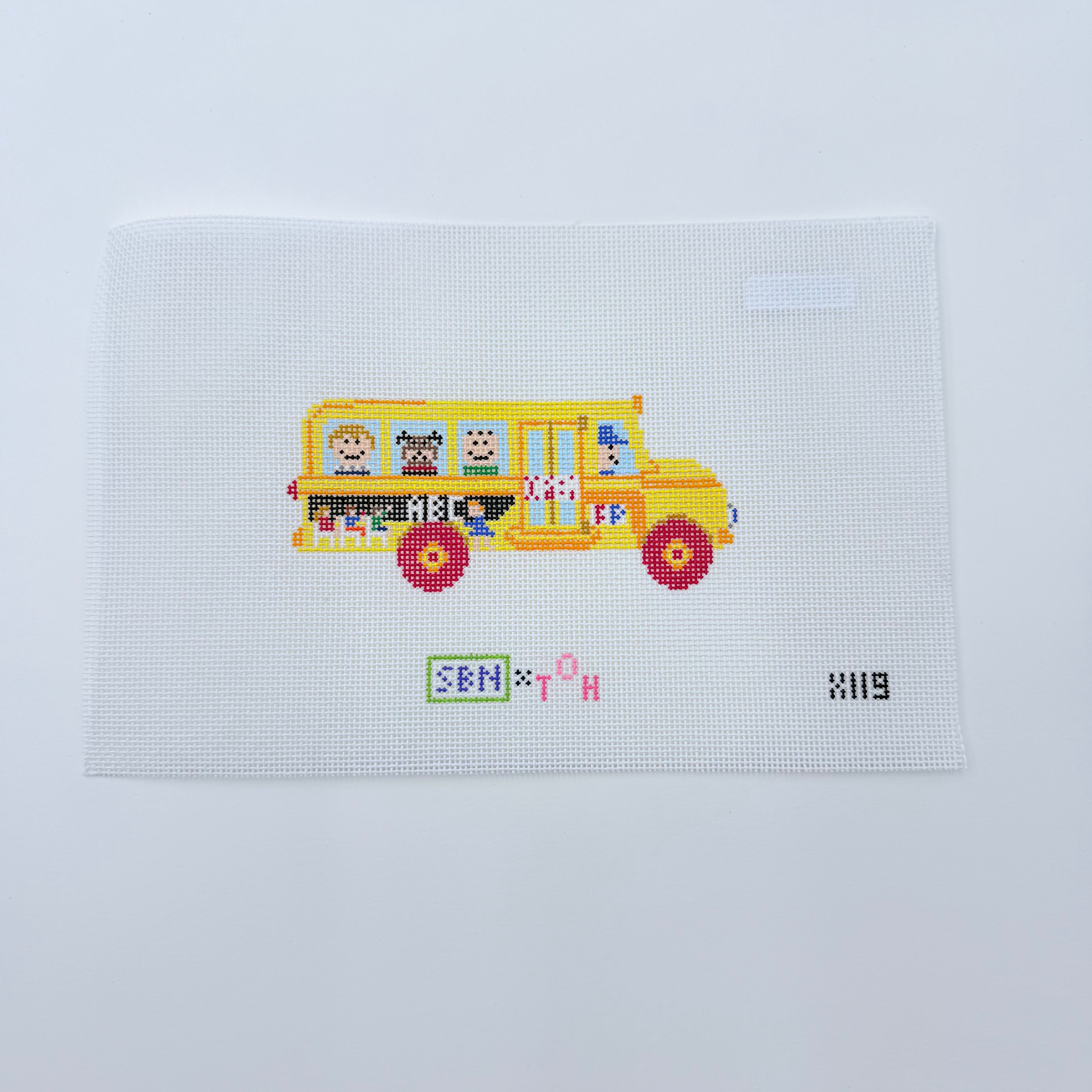 School Bus Canvas - KC Needlepoint