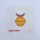 Gold Jingle Bell Canvas - KC Needlepoint