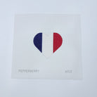 French Flag Heart Canvas - KC Needlepoint