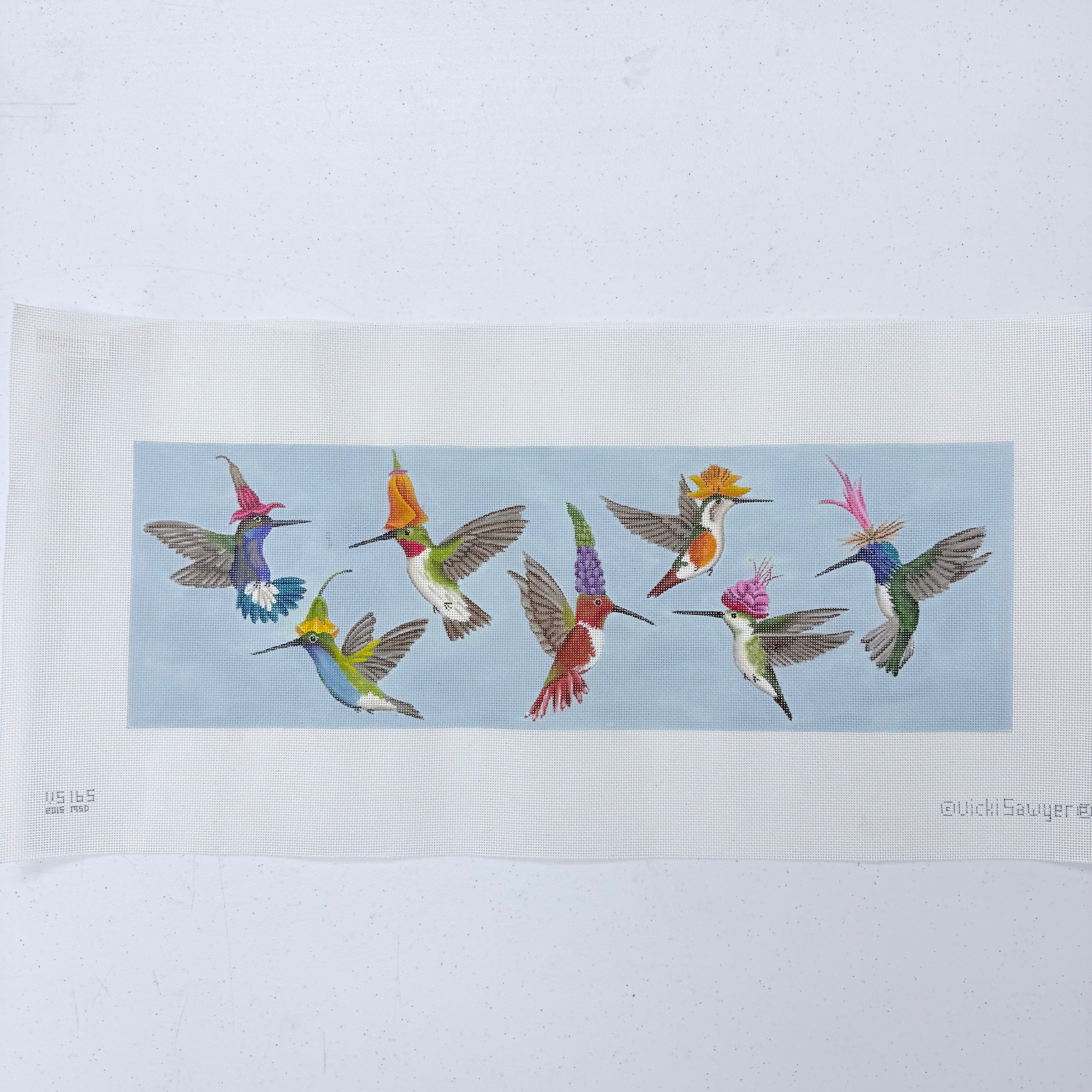 Hummers Needlepoint Canvas - KC Needlepoint