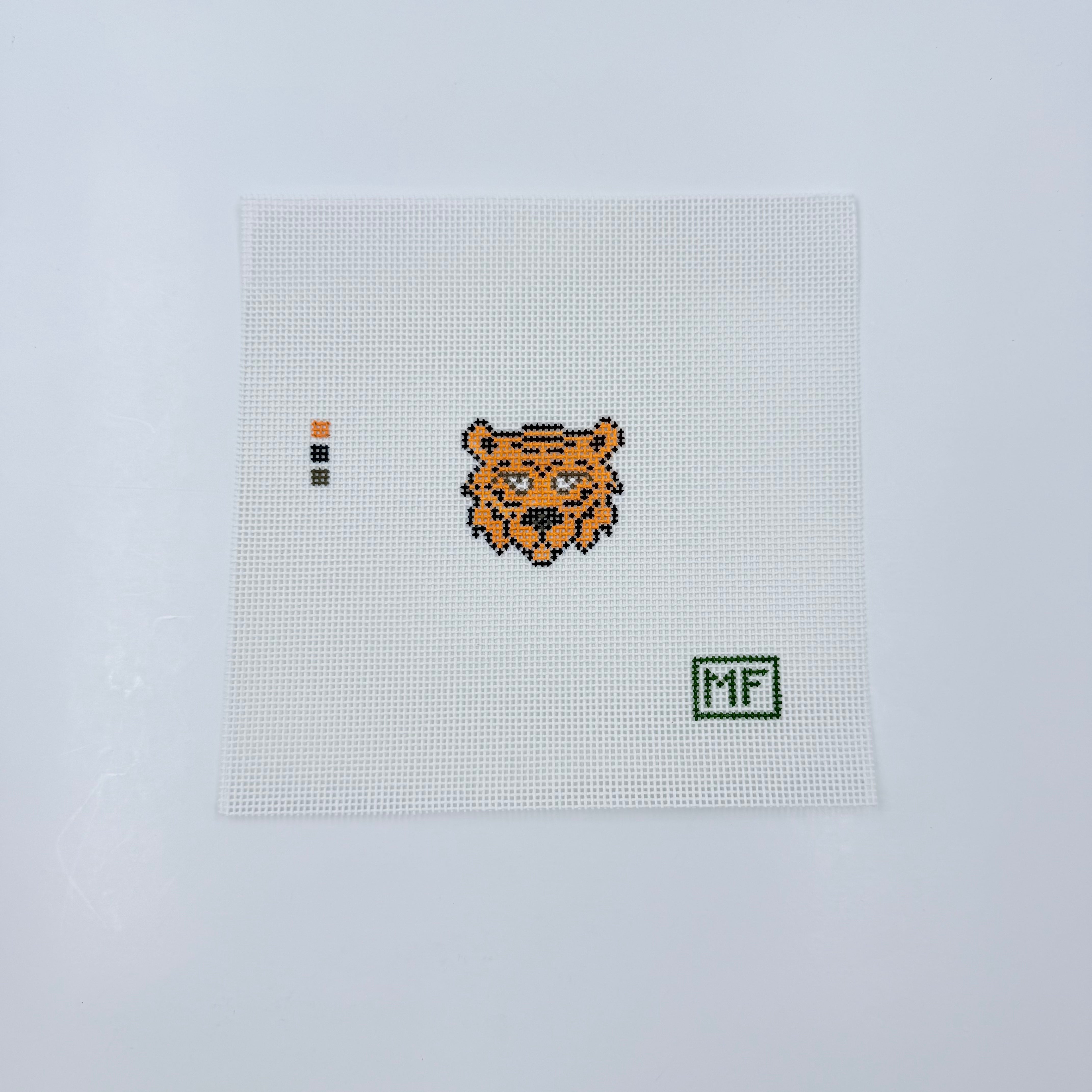 Tiger Mini Canvas - KC Needlepoint