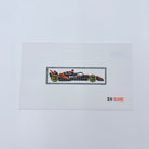 Orange Race Car Canvas - KC Needlepoint