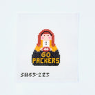 Packers Angel Canvas - KC Needlepoint