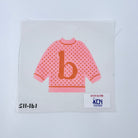 B Pullover Sweater Needlepoint Canvas - KC Needlepoint