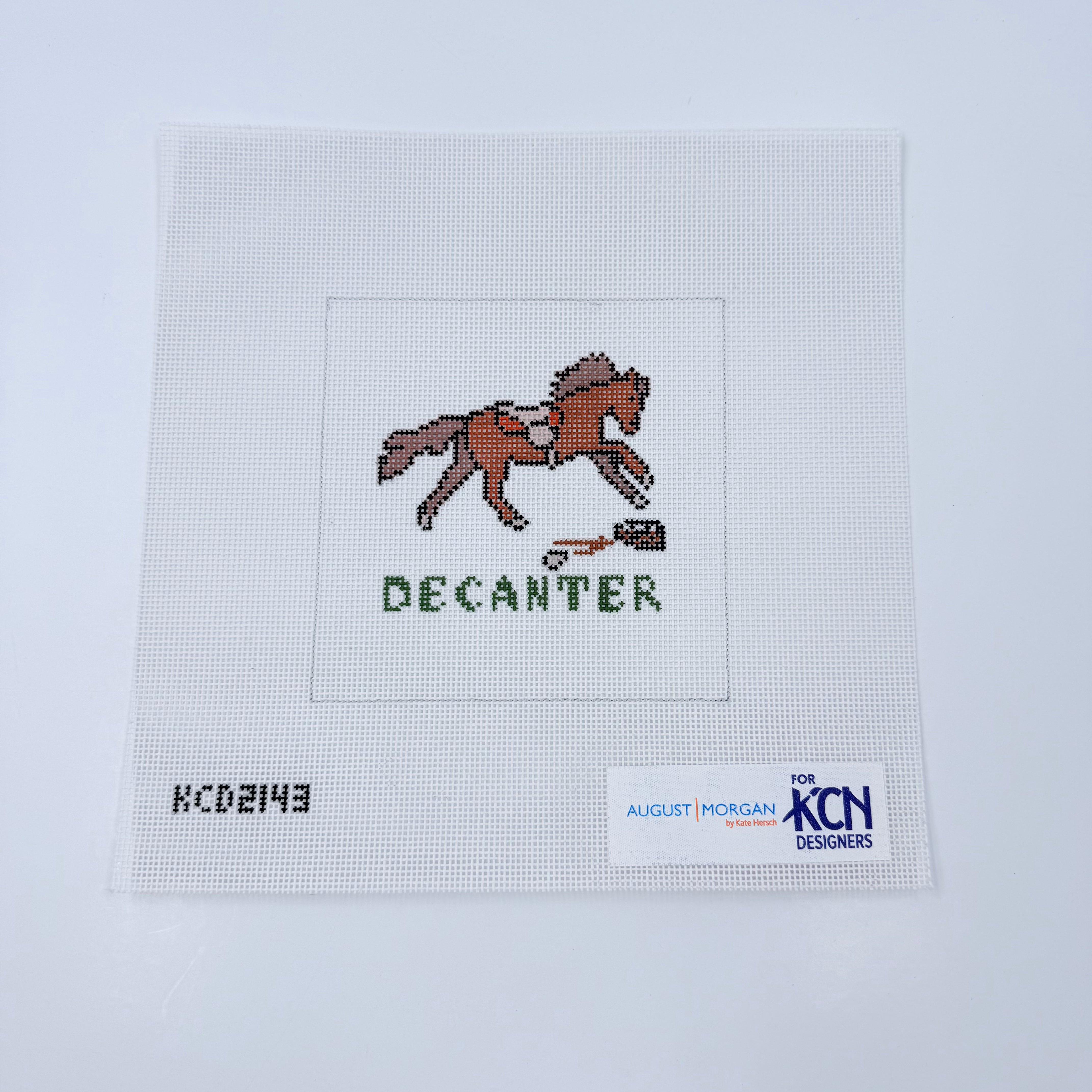 Decanter Square Canvas - KC Needlepoint
