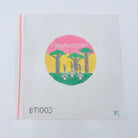 Madagascar Travel Round Canvas - KC Needlepoint
