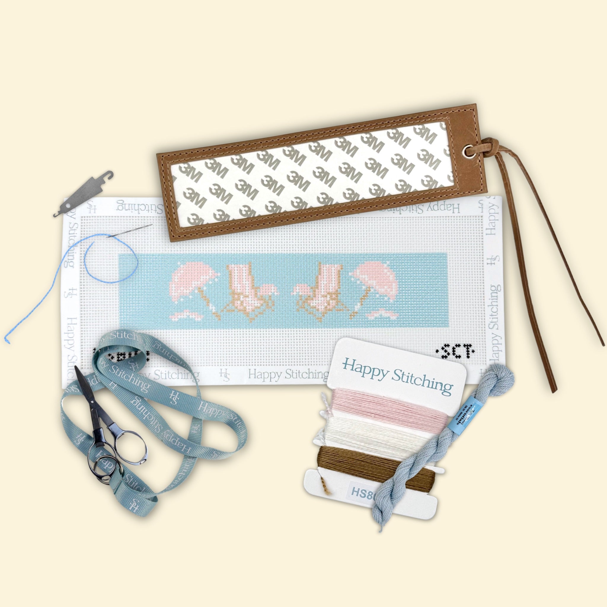 Booked for the Season Bookmark Kit - KC Needlepoint