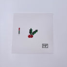 Holly Berries Mini Canvas - KC Needlepoint