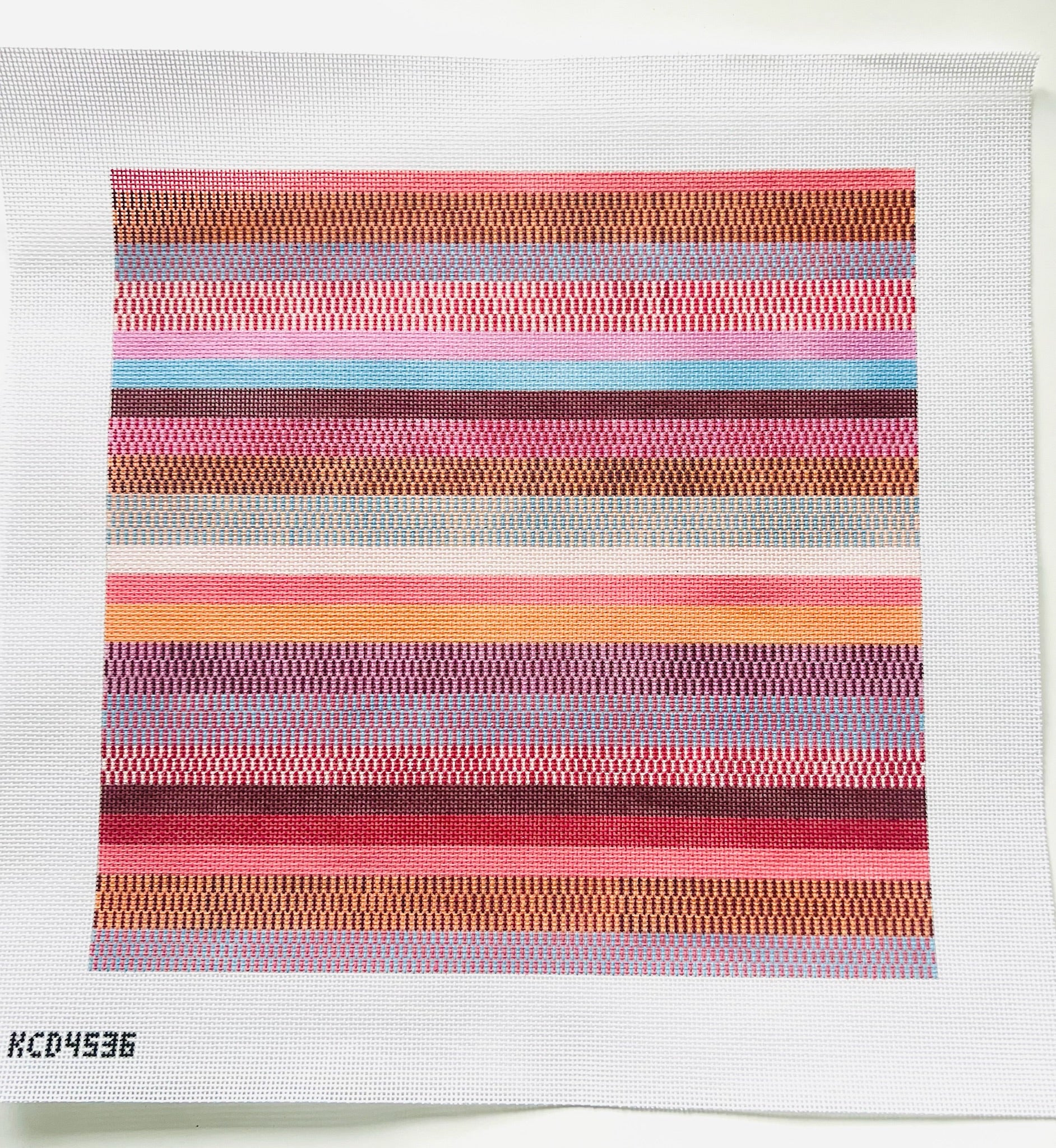 Fall Stripes Pillow - KC Needlepoint