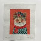 Fox on Tomato Red Canvas - KC Needlepoint
