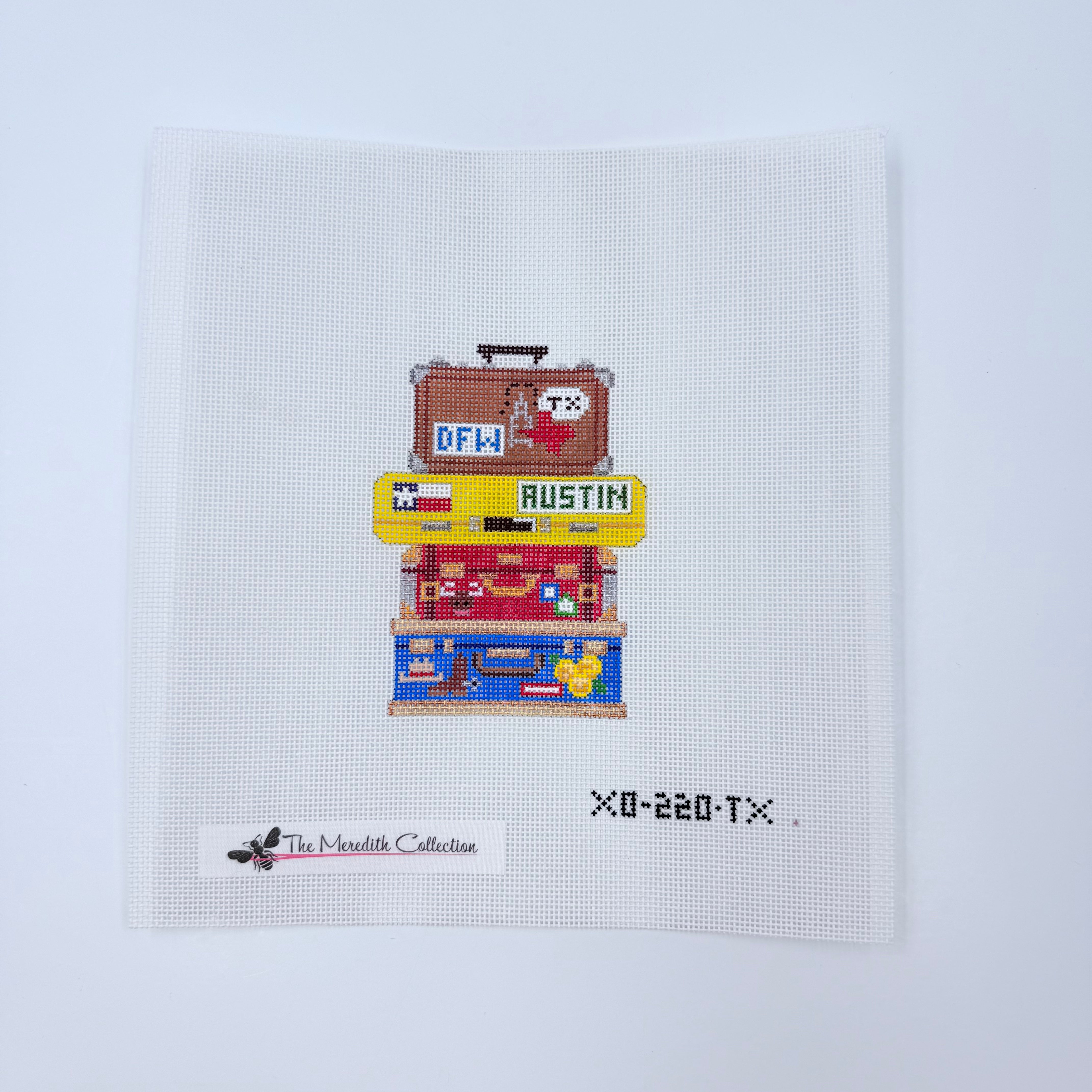 Texas Luggage Canvas - KC Needlepoint