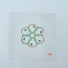 Seafoam Oyster Plate Canvas - KC Needlepoint