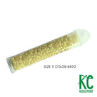 Size 11 Seed Beads 422 Yellow - KC Needlepoint