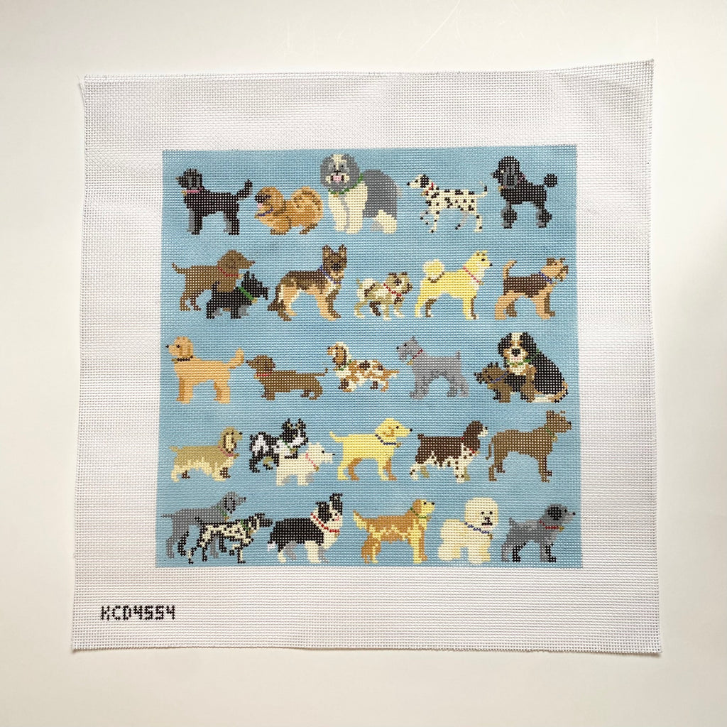 Dog Days are Here Again Canvas - KC Needlepoint