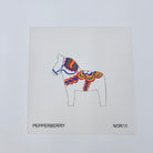 White Dala Horse Canvas - KC Needlepoint