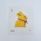 Gold Bunny Canvas - KC Needlepoint