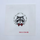 Raccoon Ornament Canvas - KC Needlepoint